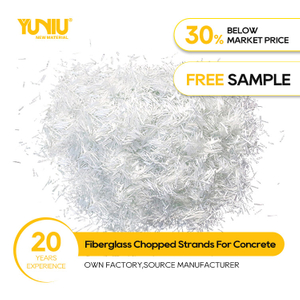 vente en gros de brins de fibre de verre coupés 12mm, 24mm, 36mm pour GRC / Béton / Ciment